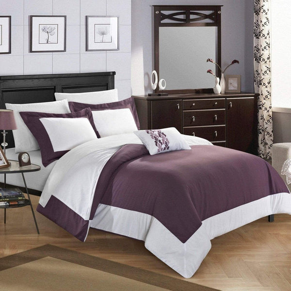 Chic Home Wynn 8 Piece Reversible Duvet Cover Set