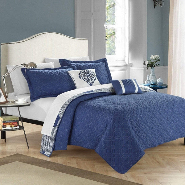 Chic Home Zoe 5 Piece Reversible Quilt Set