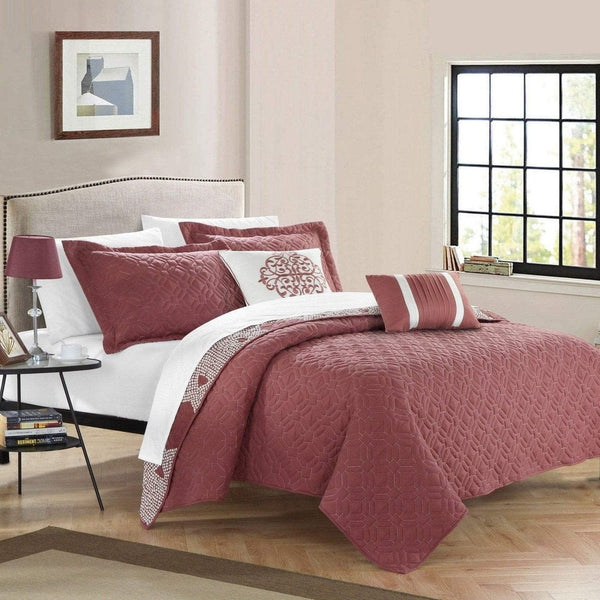 Chic Home Zoe 9 Piece Reversible Quilt Set