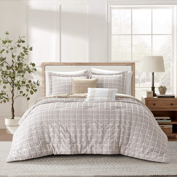 chic home Christine 5 Piece Sherpa Textured Comforter Set