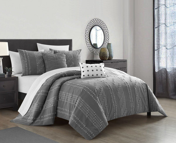 Chic Home Desiree 9 Piece Cotton Jacquard Comforter