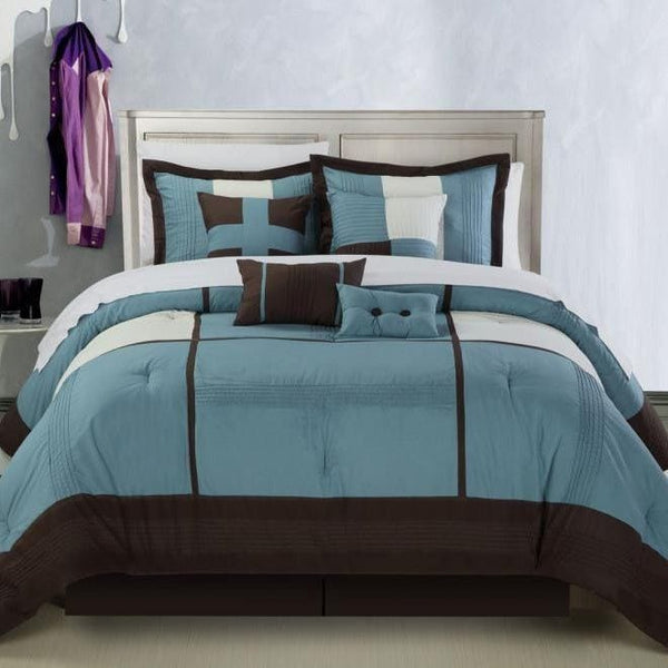 Chic Home Dorchester 12 Piece Patchwork Comforter Set