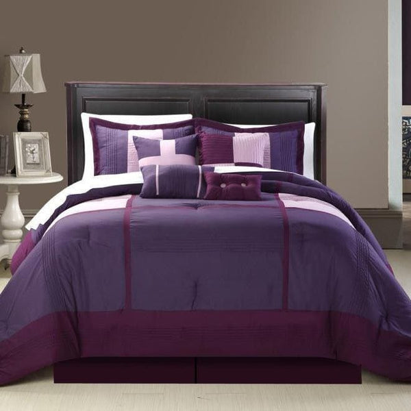 chic home Dorchester 8 Piece Patchwork Comforter Set