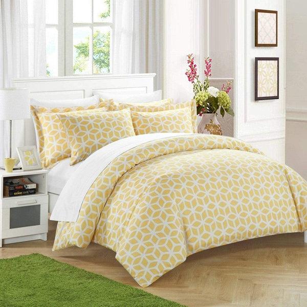 Chic Home Elizabeth 3 Piece Reversible Duvet Cover Set
