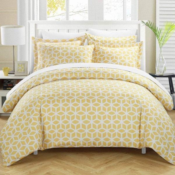 chic home Elizabeth 3 Piece Reversible Duvet Cover Set