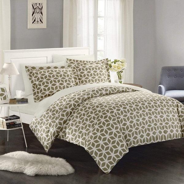 Chic Home Elizabeth 9 Piece Reversible Duvet Cover Set