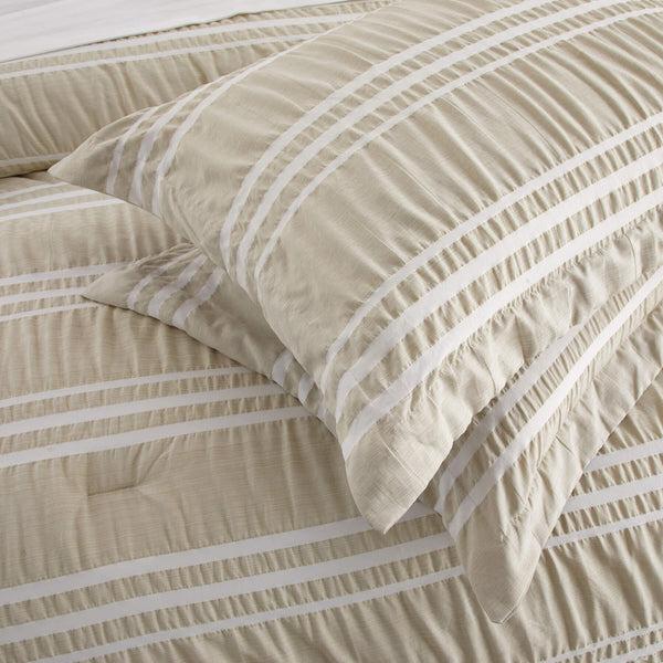 Chic Home Emma 4 Piece Striped Seersucker Comforter Set