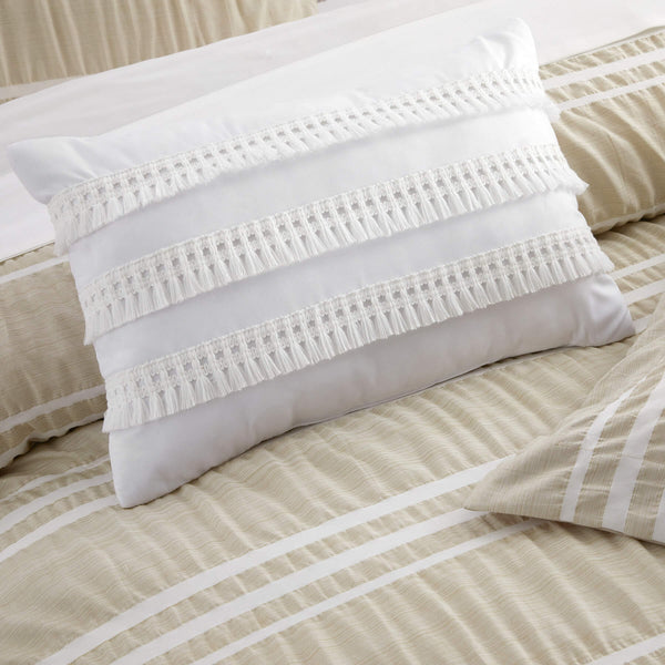 Chic Home Emma 4 Piece Striped Seersucker Comforter Set