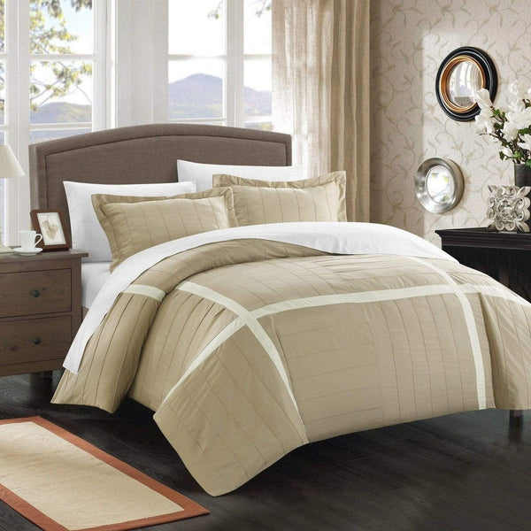 chic home Giselle 3 Piece Patchwork Duvet Cover Set