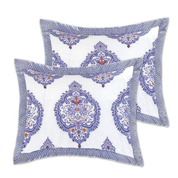 Chic Home Grand Palace 3 Piece 100% Cotton Comforter Set Reversible Global Inspired Print Lavender
