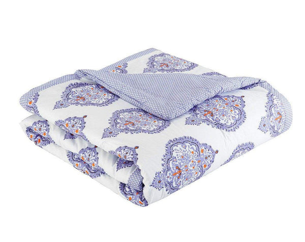 Chic Home Grand Palace 3 Piece 100% Cotton Duvet Cover Set Reversible Global Inspired Print Lavender