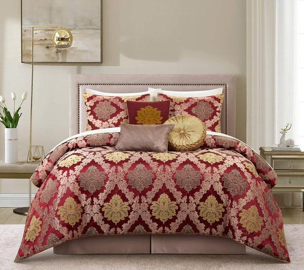 chic home Greta 10 Piece Chenille Medallion Comforter Set