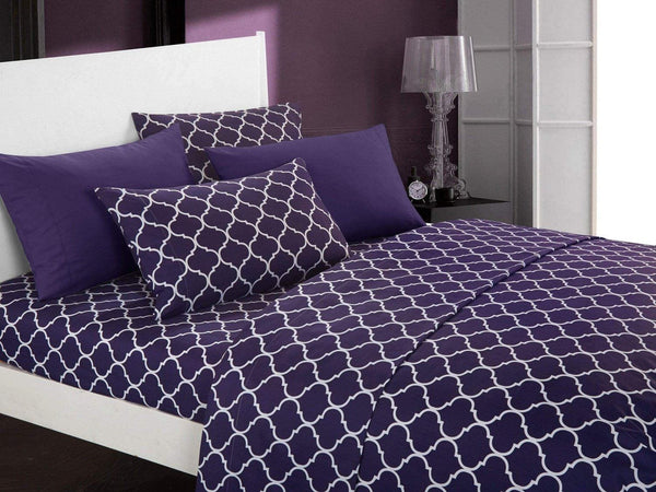 Chic Home Illusion 6 Piece Geometric Pattern Sheet And Pillowcase Set