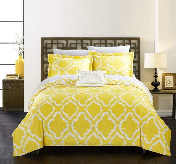 chic home Juniper 4 Piece Reversible Duvet Cover Set