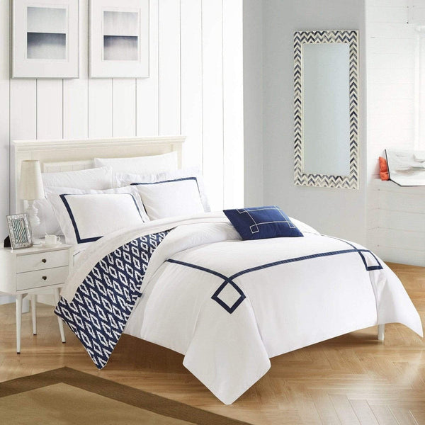 chic home Kendall 8 Piece Reversible Duvet Cover Set