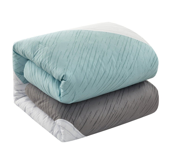 Chic Home Kinsley 9 Piece Color Block Comforter Set