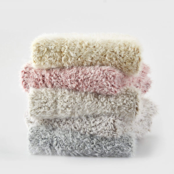 Chic Home Lambs Hill Faux Fur Throw Blanket And Pillow