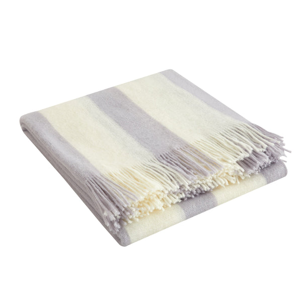 Chic Home Lasko Faux Cashmere Striped Throw Blanket