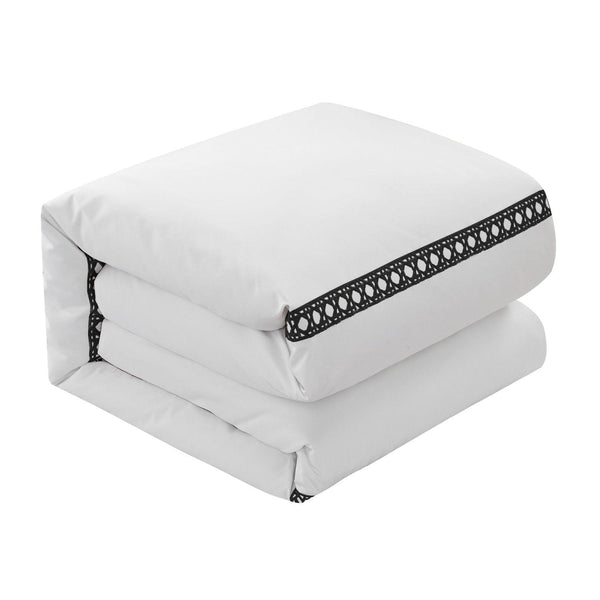 Chic Home Lewiston 3 Piece Cotton Blend 1500 TC Duvet Cover Set