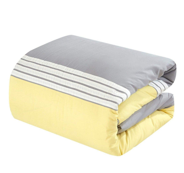 Chic Home Madison 8 Piece Color Block Duvet Cover Set