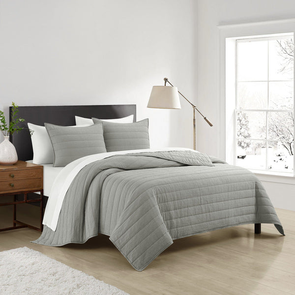 Chic Home Maliah 7 Piece Textured Seersucker Quilt Coverlet Set