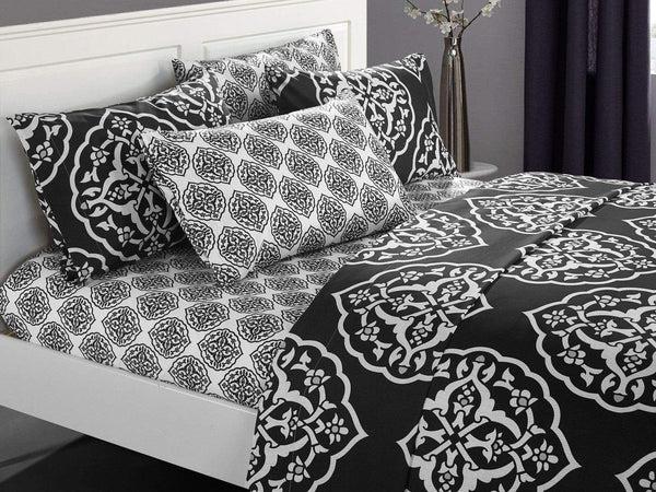 Chic Home Marquis 6 Piece Medallion Print Sheet And Pillowscase Set