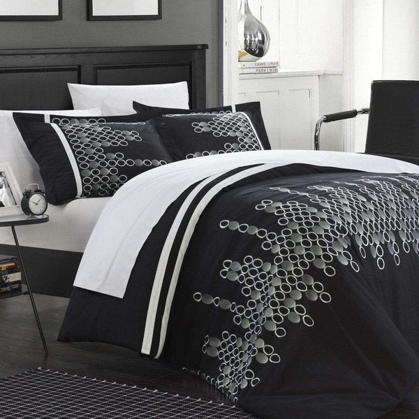 Chic Home Michael 7 Piece Embroidered Duvet Cover Set