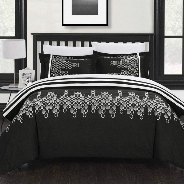 Chic Home Michael 7 Piece Embroidered Duvet Cover Set