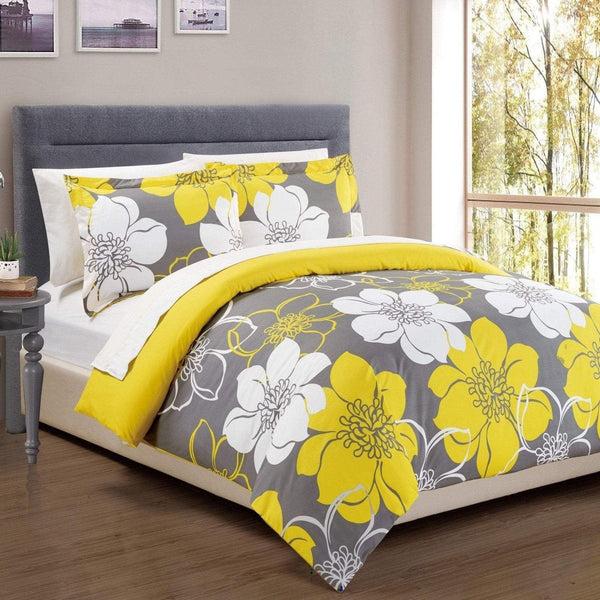 chic home Morning Glory 3 Piece Floral Duvet Cover Set