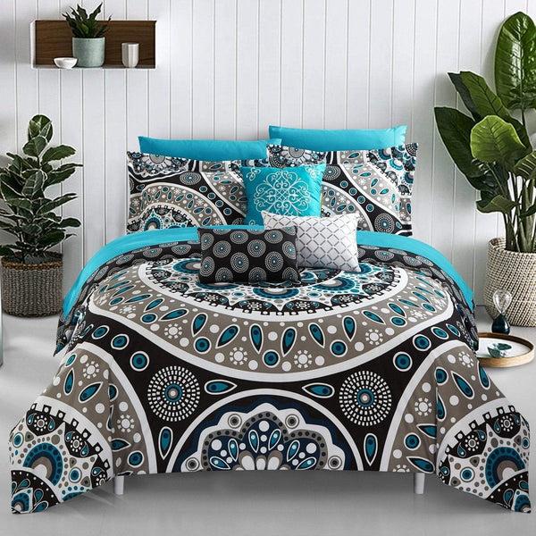 chic home Mornington 10 Piece Boho Paisley Comforter Set