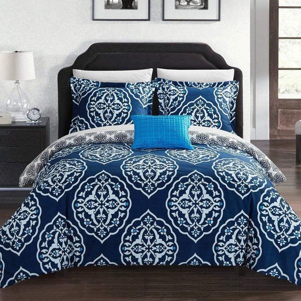chic home Murano 4 Piece Reversible Duvet Cover Set