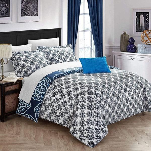 Chic Home Murano 8 Piece Reversible Duvet Cover Set
