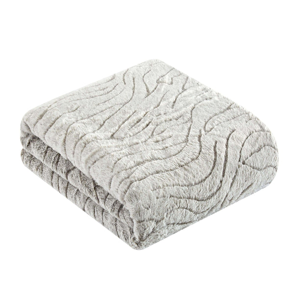 Chic Home Notingham Throw Blanket Cozy Super Soft Plush Decorative Animal Faux Fur Sherpa Lined