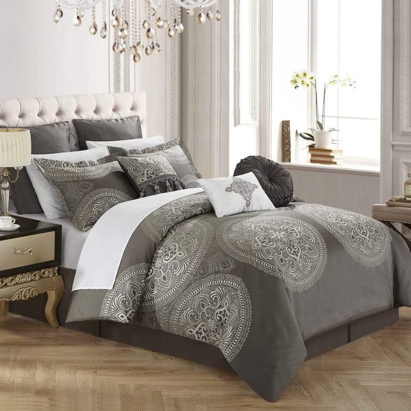 chic home Orchard Place 13 Piece Jacquard Comforter Set