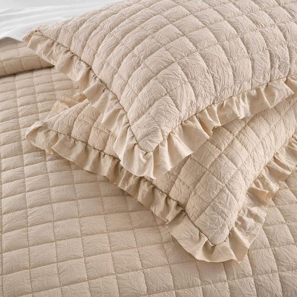 Chic Home Revel 7 Piece Diamond Stitched Crinkle Quilt Set