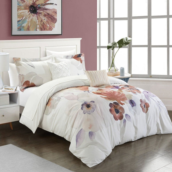 Chic Home Riverside Park 9 Piece Floral Comforter Set