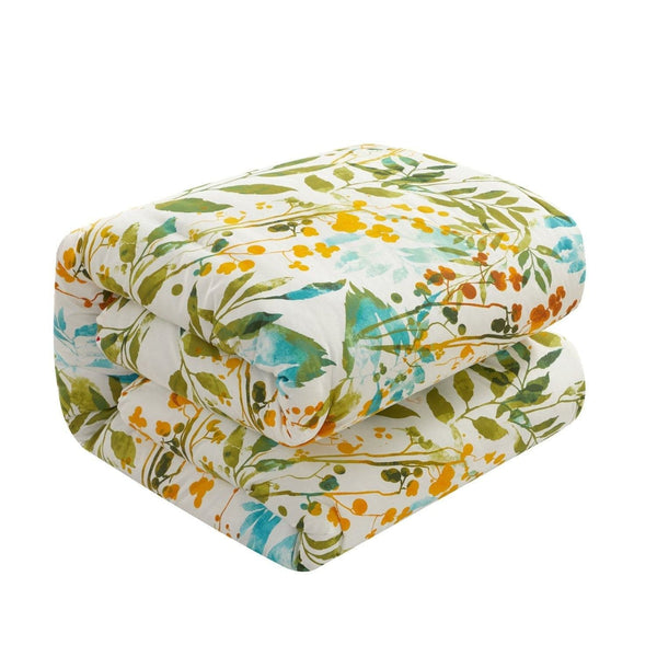 Chic Home Robin 3 Piece Reversible Floral Print Duvet Cover Set