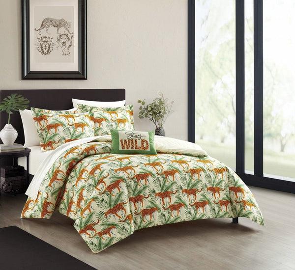Chic Home Safari 8 Piece Jungle Print Comforter Set