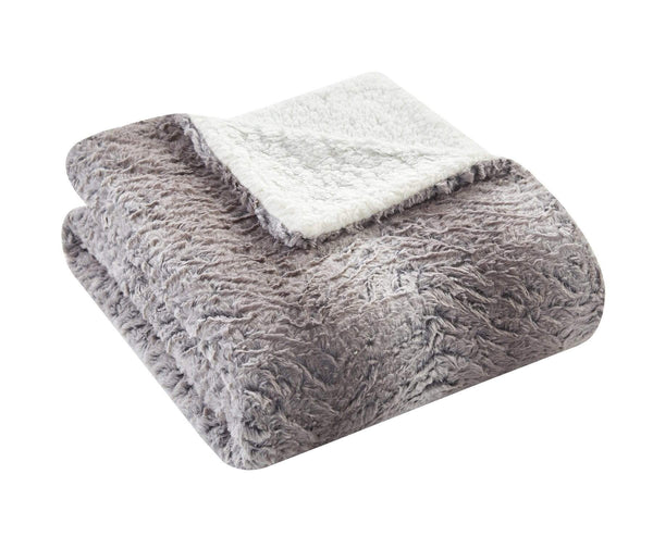 Chic Home Sanda Throw Blanket Cozy Super Soft Ultra Plush Decorative Shaggy Faux Fur Sherpa Lined