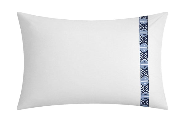 Chic Home Sarita Garden 4 Piece 100% Cotton Sheet Set Ikat Aztec Inspired Navy