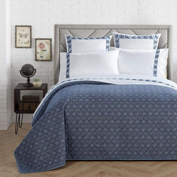 Chic Home Sarita Garden 4 Piece 100% Cotton Sheet Set Ikat Aztec Inspired Navy