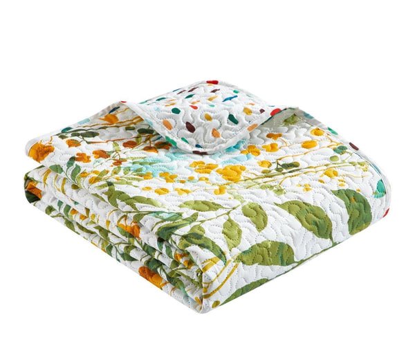 Chic Home Shea 3 Piece Reversible Floral Print Quilt Set