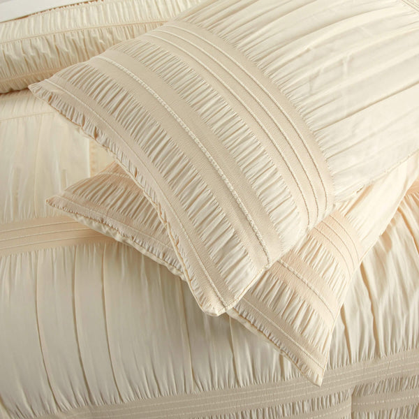 Chic Home Thalia 5 Piece Ruffled Striped Comforter Set