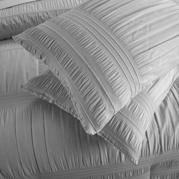 Chic Home Thalia 9 Piece Ruffled Striped Comforter Set