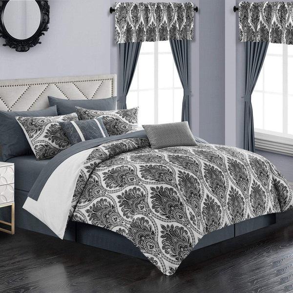 Chic Home Vivaldi 20 Piece Embroidered Comforter Set