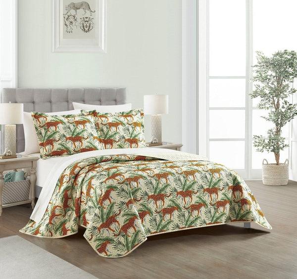 Chic Home Wild Safari 7 Piece Jungle Print Quilt Set
