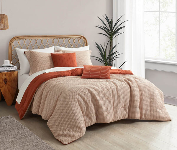 Chic Home Willa 9 Piece Waffle Texture Comforter Set