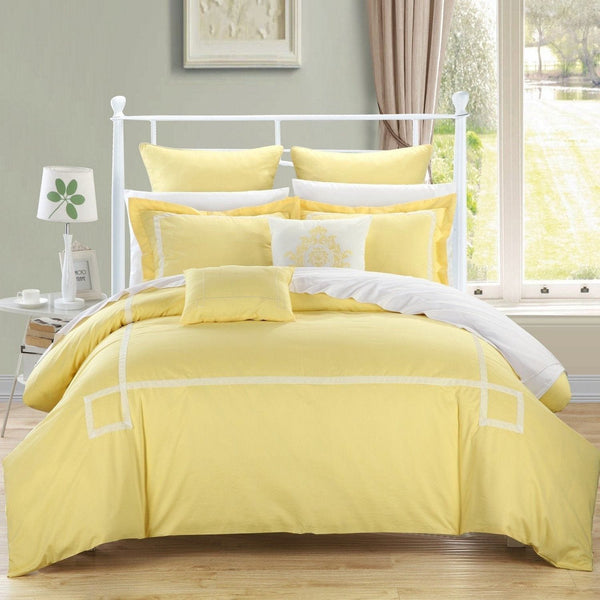 chic home Woodford 7 Piece Embroidered Comforter Set