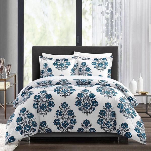chic home Yazmin 3 Piece Floral Medallion Print Duvet Cover Set