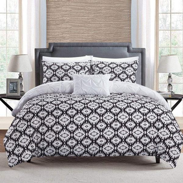 Chic Home Zissel 4 Piece Reversible Duvet Cover Set
